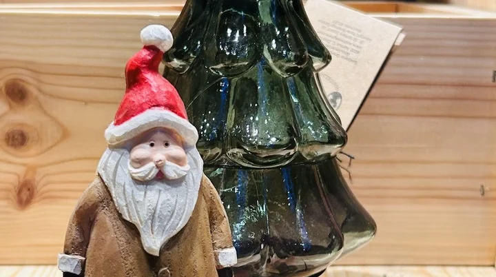 Foto Schaufenster mit Weihnachtsmann und Tanne | © c.keck