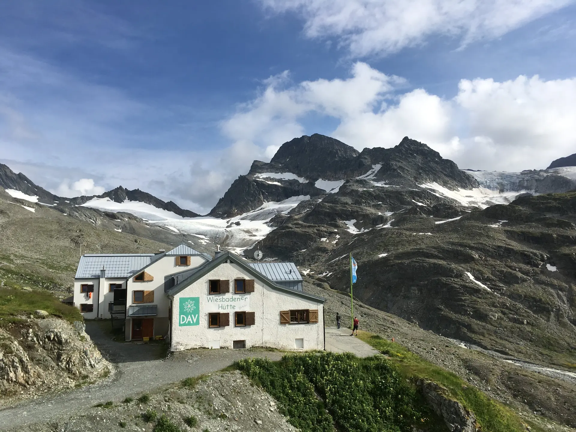 Wiesbadener Hütte im Sommer | © Uwe Goerttler